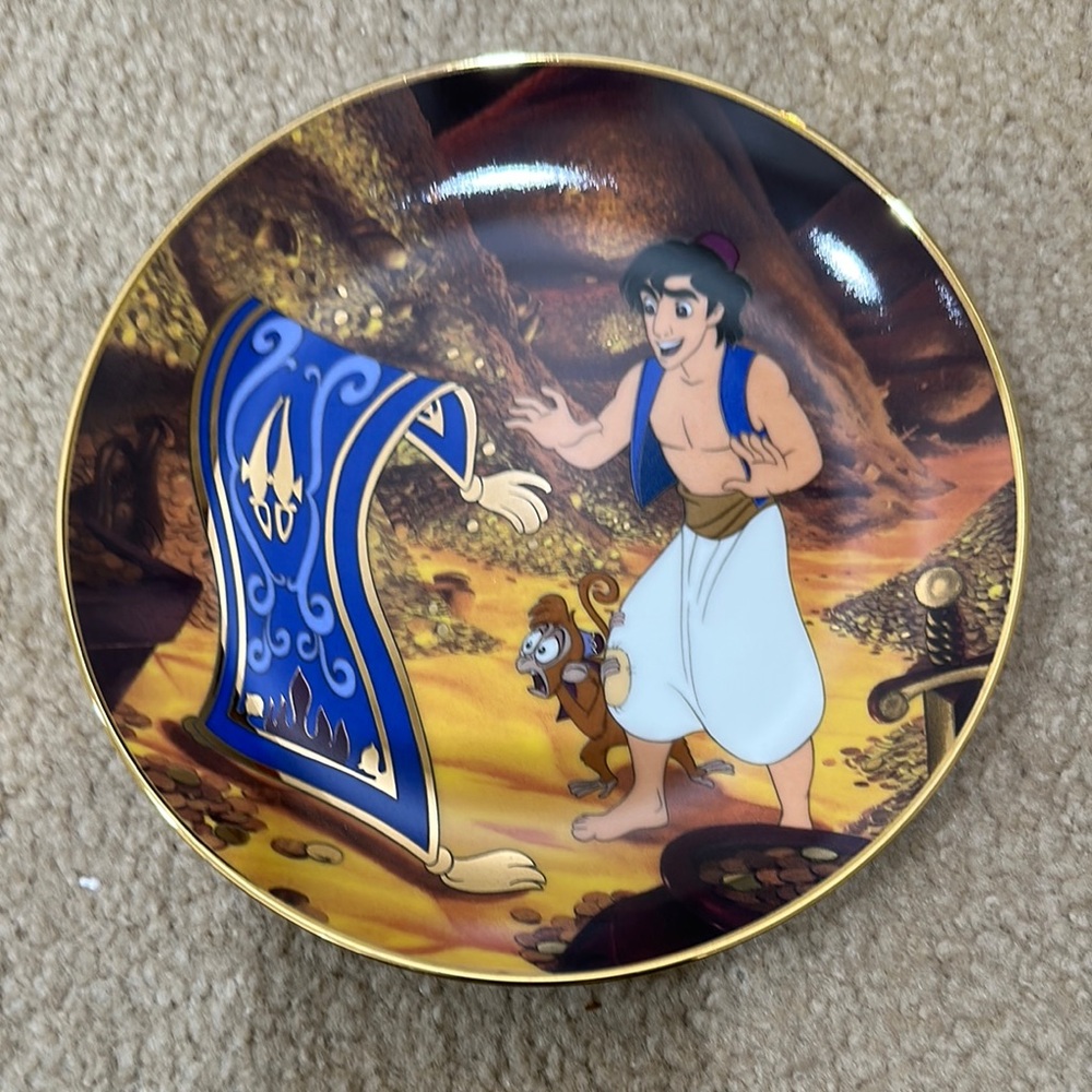 The Bradford Exchange Aladdin Collector's Plate “Traveling Companions.”
